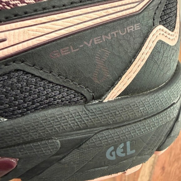 ASICS Gel-Venture 8 Womens Trail Running Shoes Black Rose Gold 1012A708 Size 11 - Picture 8 of 9